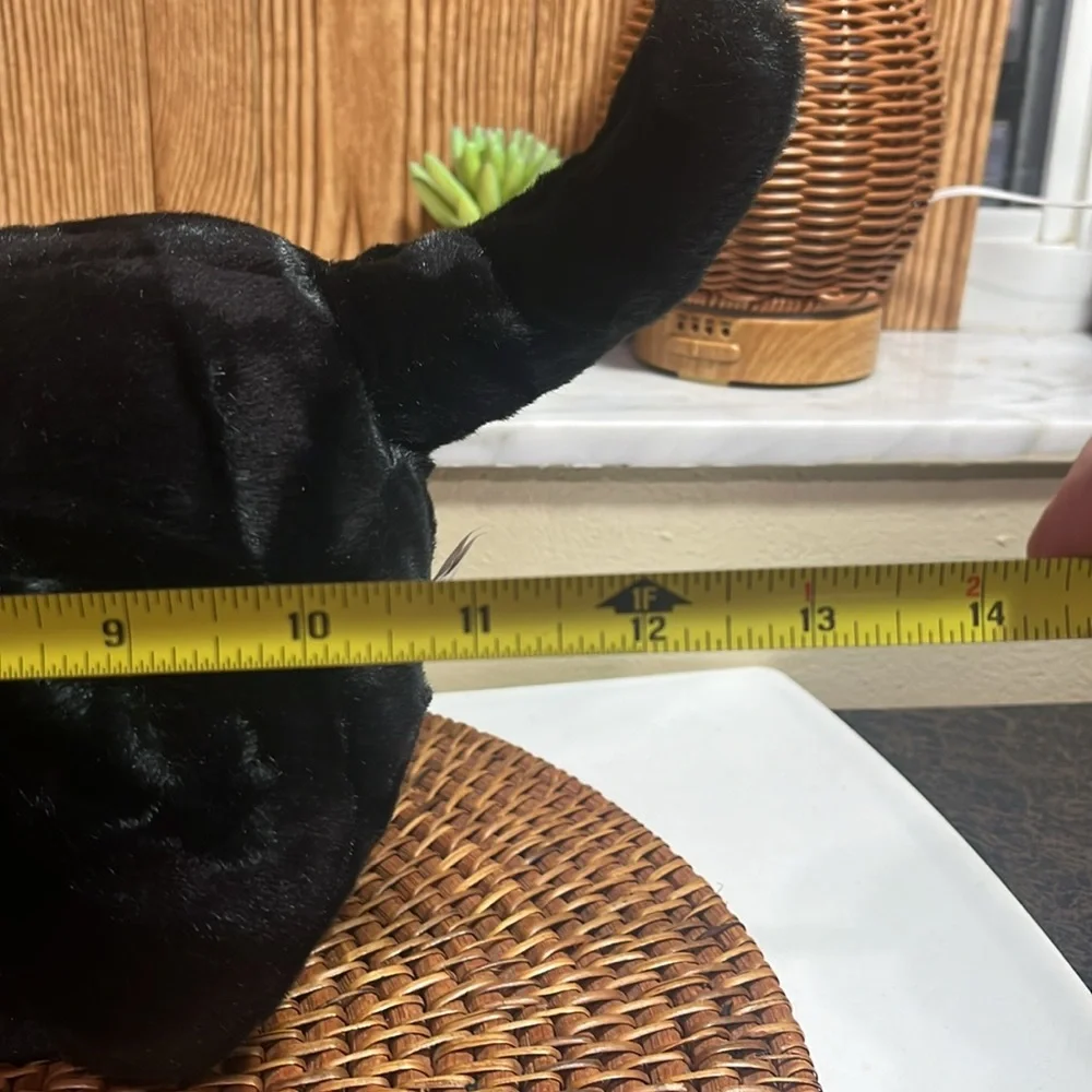 Fiesta 14” Crouching Black Cat Plush